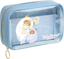 San-X Rilakkuma Clear Pouch with Divider CA54301