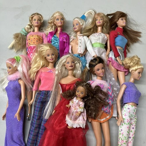 Vintage Mattel 1998 Barbie Dolls Lot Of 11