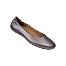 Dansko Mollie Nappa Ballet Comfort Flats Pewter Silver 150 Womens Sz 36 New