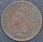 1900  VF, Corrosion spots,   Indian Head Cent