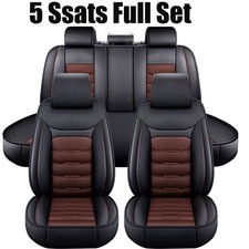 For Ford Mustang Full Set Seat Cover 5-seat Faux Leather Protector Cushion Pad