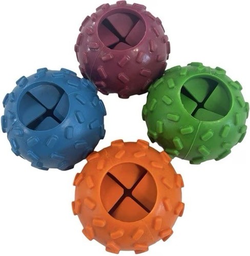 Piggy Poo Crew Gummi Haustier befüllbare Leckerli Bälle 4er Pack für Hunde & andere Tiere - Bild 3 von 3