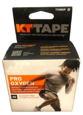 KT Tape Elastic Kinesiology Pro Oxygen 20 Strips 2"x10" Titanium