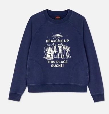Stranger Things Primark Official Beam Me Up This Place Sucks Sweater Size Small