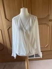 Ivory silk Blouse Top by L’.Agence Size  14/L