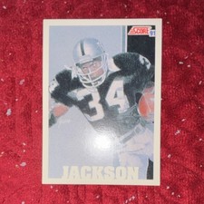 Score 1991 Bo Jackson #641 Los Angeles Raiders Team MVP Football Card NFL