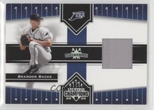 2005 Donruss Champions Impressions Materials Brandon Backe #131 6m1