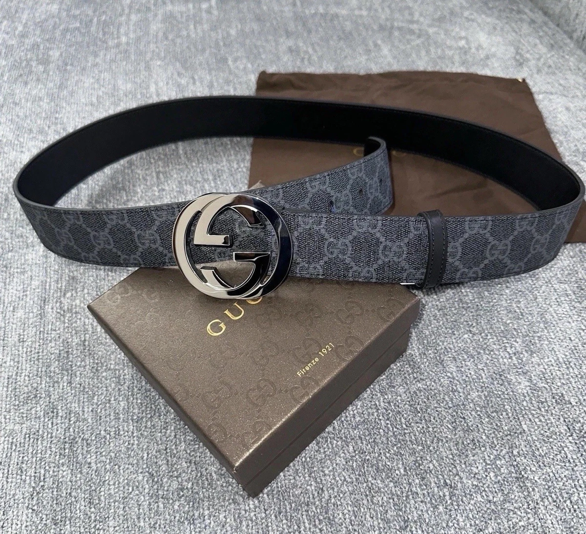 Gucci Gray Belts for Men for sale - eBay