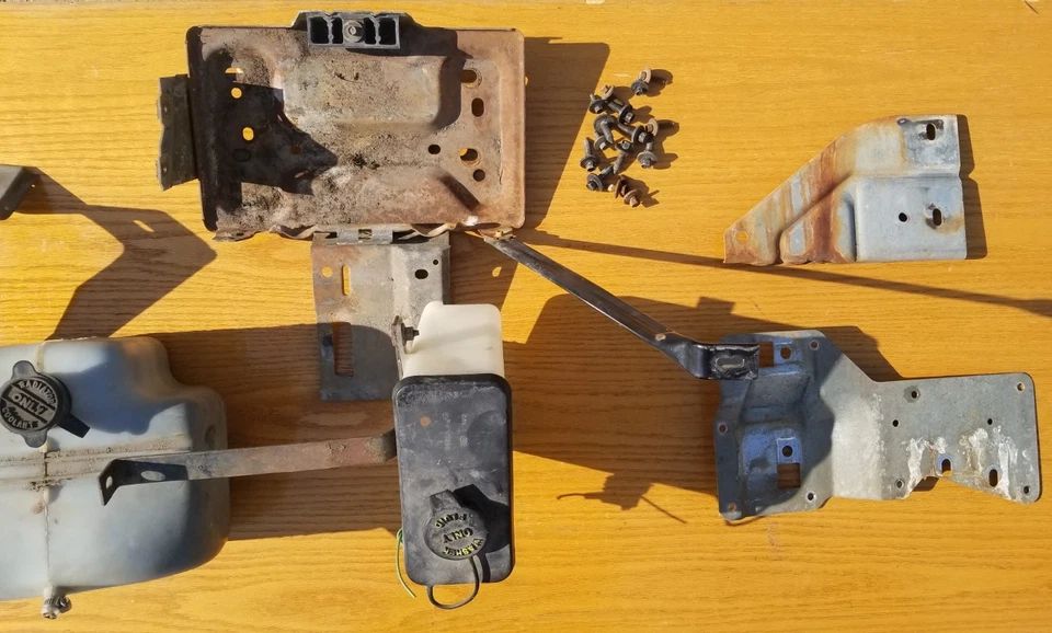 Dual Battery Box Tank Reservoir 7.3 Diesel F350 Ford Truck 1980-91 ? 1990 — 第 3/4 张图片