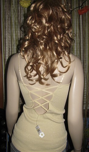 NEW! FREE PEOPLE Stretchy SEAMLESS CAGE BACK Metallic Lurex CAMI TOP XS/S M/L - Picture 18 of 32