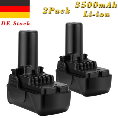 CREABEST 2x 10,8V 3500mAH Lithium Akku Für Hitachi BCL1015 BCL1030 DS10DFL 329369 329370