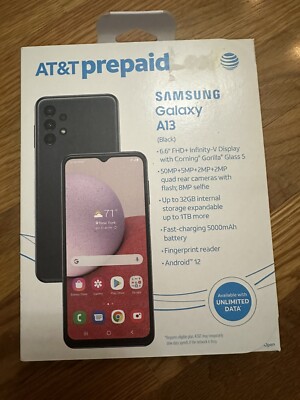 New & Sealed - AT&T Samsung Galaxy A13 LTE 32GB Prepaid Smartphone Free Shipping