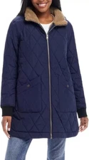 Weatherproof Women's Quilted Puffer Jacket, Blue, L*