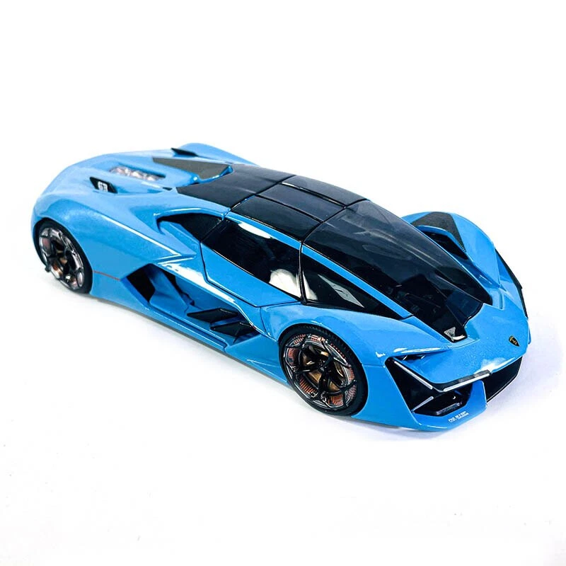 1 24 Blue Lamborghini Terzo Millennio Concept Car Static Diecast