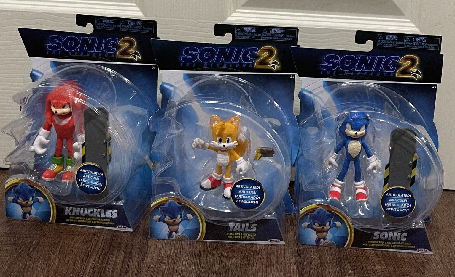 SONIC TAILS KNUCKLES Jakks - Action Figures Sonic 2 O Filme