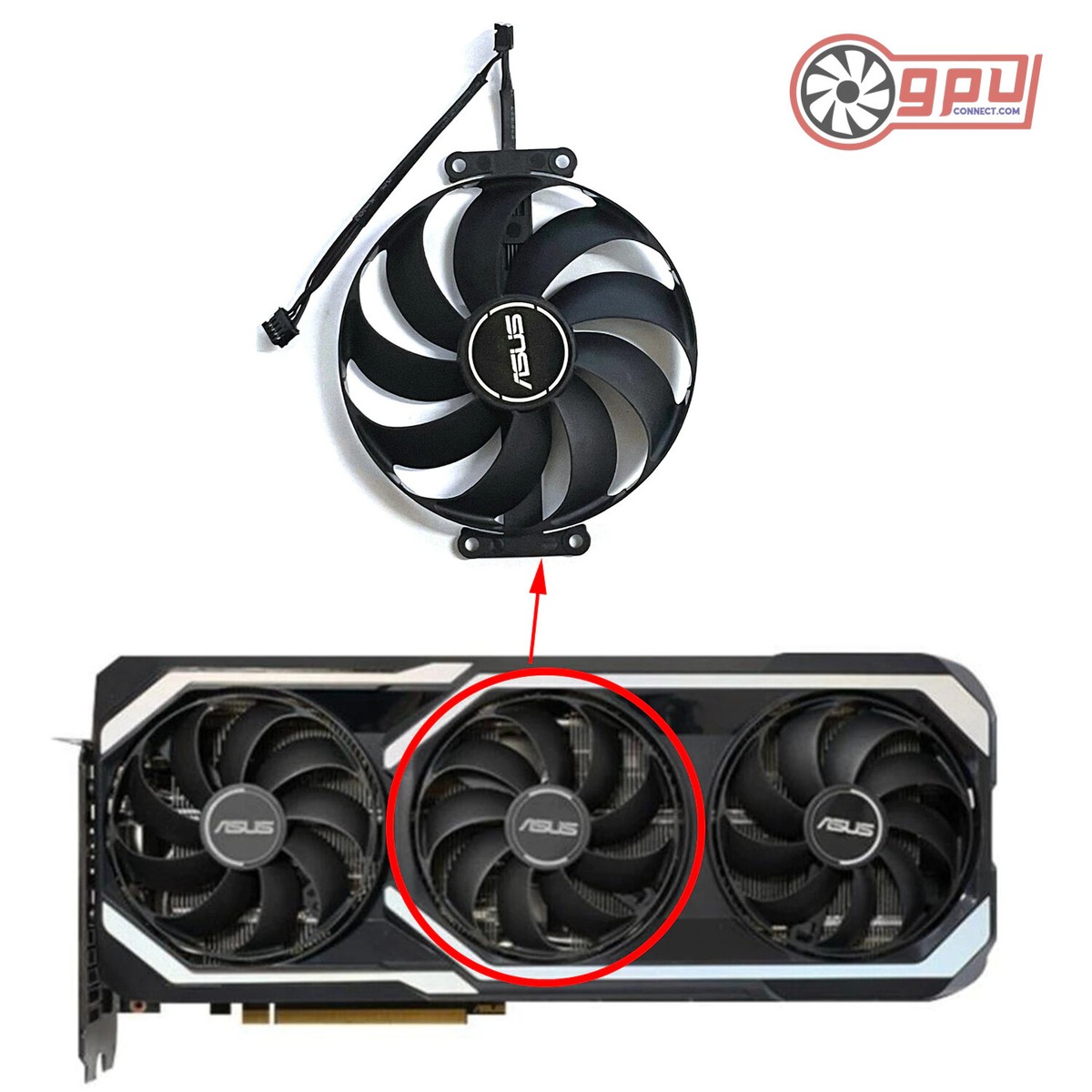 88MM 12V 0.45A CF9010U12D Fan RTX3080 For ASUS GeForce RTX 3060 Ti 3070 3080 3090 Tuf Oc Gaming Graphic Card Cooling Fan I4660829979