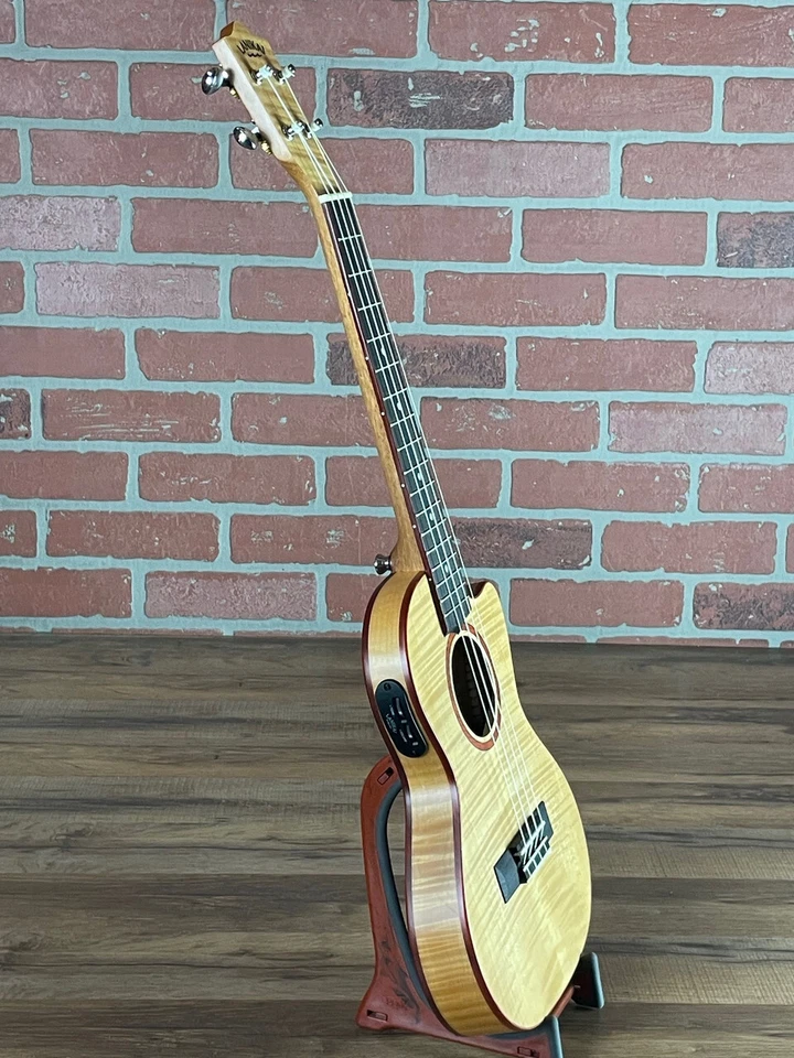 Lanikai Flame Maple Thin Tenor Acoustic-electric Ukulele - Image 4 of 4