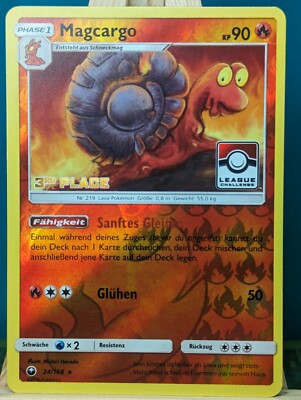 POKEMON - League Challenge - Magcargo (Reverse) 3. Platz - 24/168 - deutsch