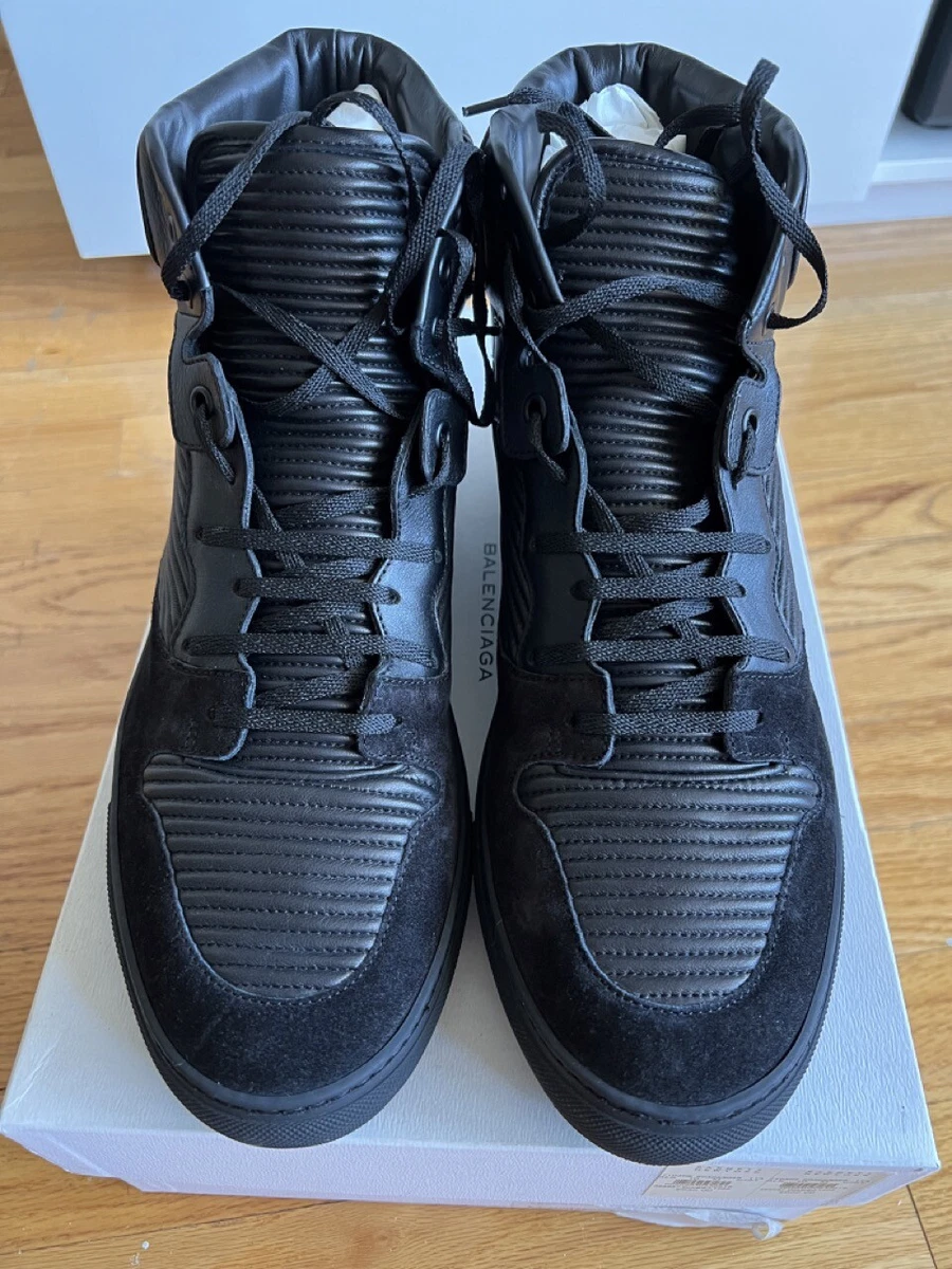Balenciaga Cotes Triple Black High Top Sneaker size 43 eBay