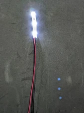 3 LED Light Strip (lot of 5) Cool White Interior Lights 6" Length HO Lighting