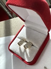 10 Kt ,yellow Gold Diamond Earrings