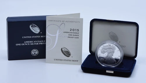 2015-W $1 American Proof Silver Eagle in Original Government Packaging