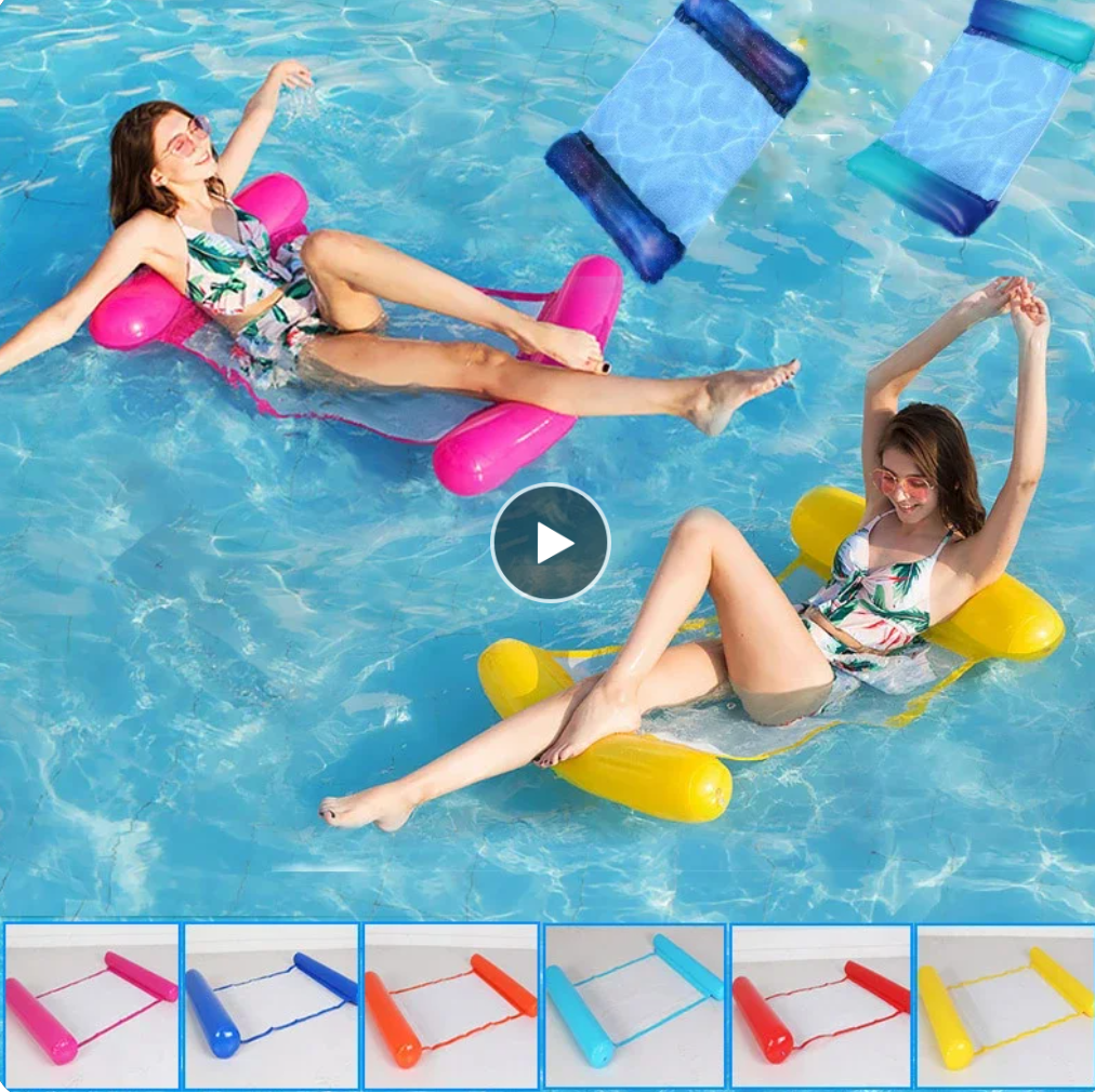 Poltrona Gonfiabile Amaca Piscina Sedia Galleggiante Salvagente