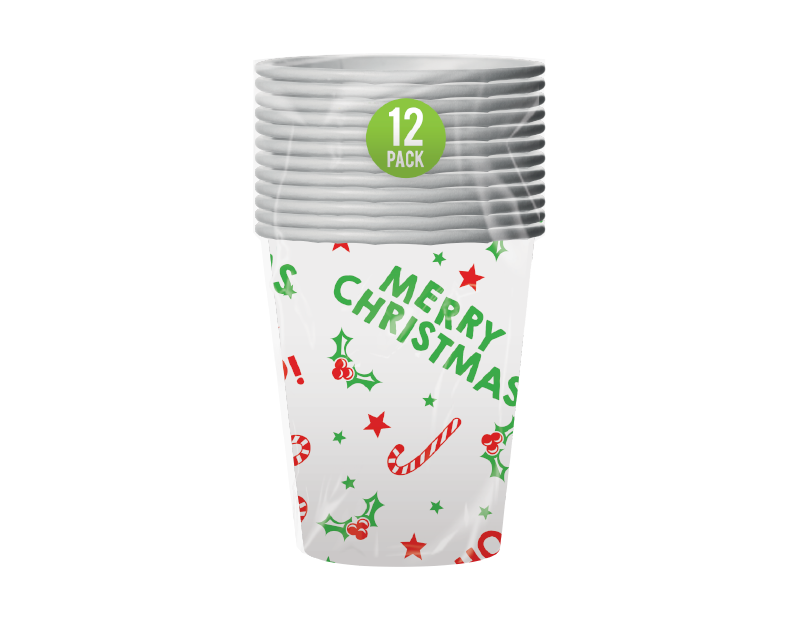 FANCY CHRISTMAS DINNER PARTY TABLEWARE Paper Plates Cups Napkins kids