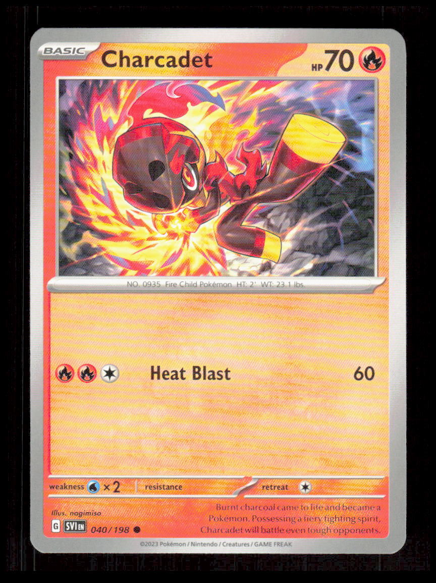 Charcadet 040/198 SV01: Scarlet & Violet Base Set Pokemon tcg Card CB-1-9-B-26