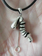 PENIS Necklace Pull Chain & UP it Goes! WATCH VIDEO LGBTQ Charm 24-27" Cord NEW!