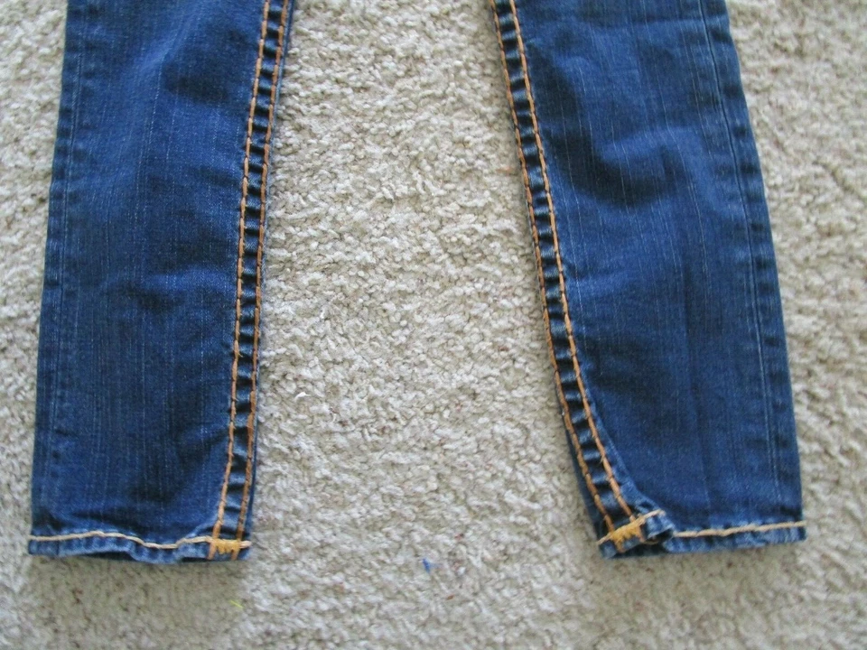 Raro... Jeans VERDADEIRA RELIGIÃO FEMININA JULIE SUPER T Grosso Multi Cor Fio Tamanho 8 - Imagem 2 de 4