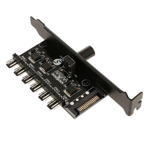 12V SATA PCI Cooler Cooling Fan Speed Controller for PC Desktop Computer - Afbeelding 3 van 7