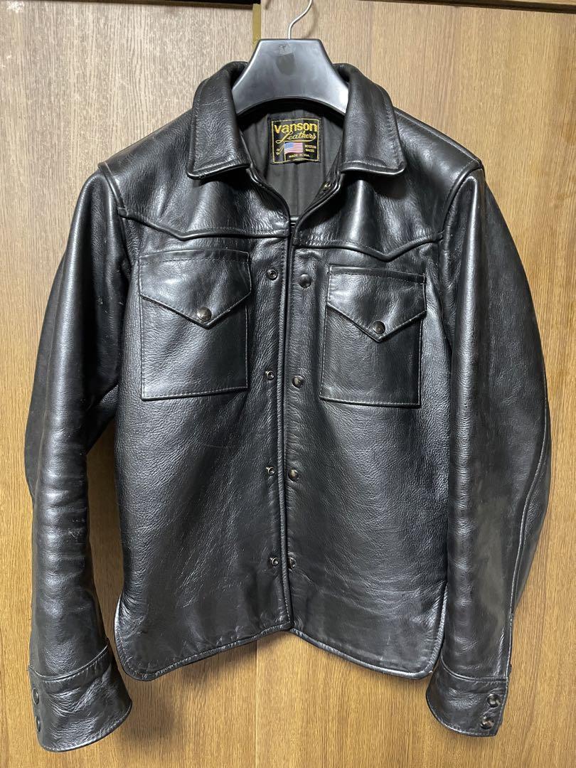 Super Limited Edition On Leather Single Rider Jacket Black 36