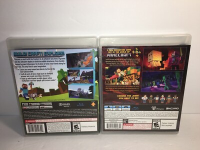 2 video games Minecraft Edition & Story Mode Season Pass Sony