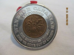 Windsor Canadian Imported Whiskey Advertising Token 1 3/8" Diameter