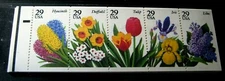 US Booklet Panes Scott#  2764a Flowers 1993 MNH Never Folded (see note) L285
