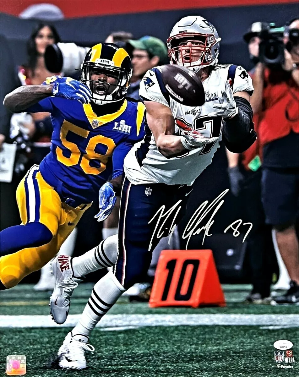Rob Gronkowski New England Patriots Signed Super Bowl LIII 16x20