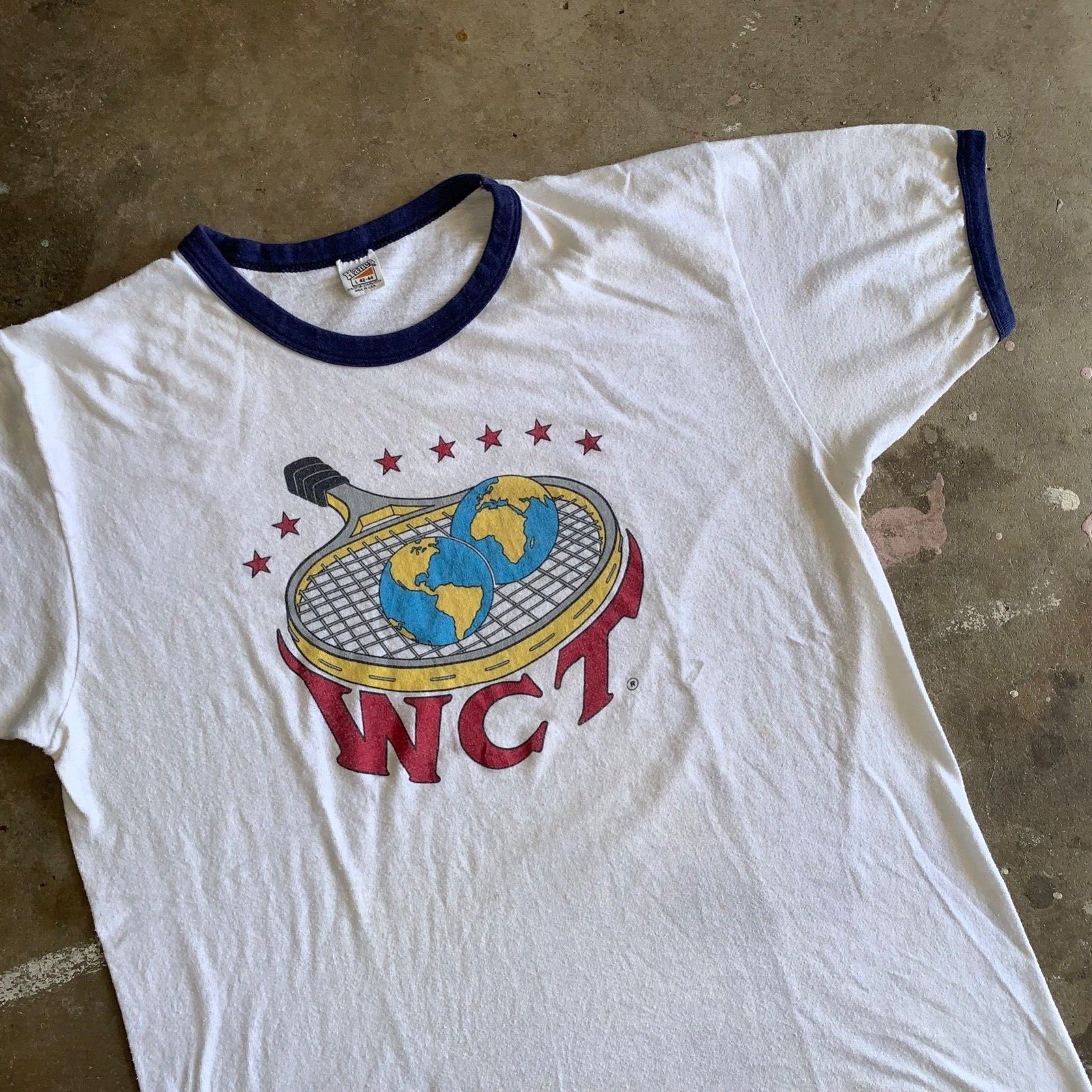 70s-80s WCT テニスtee vintage ヴィンテージ｜トップス