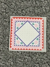 Vintage S.R.M. Press Inc Alphaset Blocks Sticker Sheet LOVE