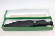 Master Cutlery Fixed Blade, Black, Hunting Knife in Box with Sheath HK-1023DP