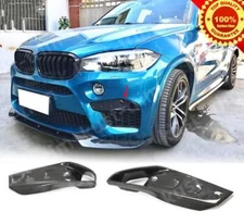 cover For BMW F85 X5M F86 X6M 2014-2018 DRY Carbon Fiber Front fog light frame