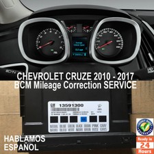 CHEVROLET CRUZE 2010-2017 BCM ECU Mileage Correction/Programming Service