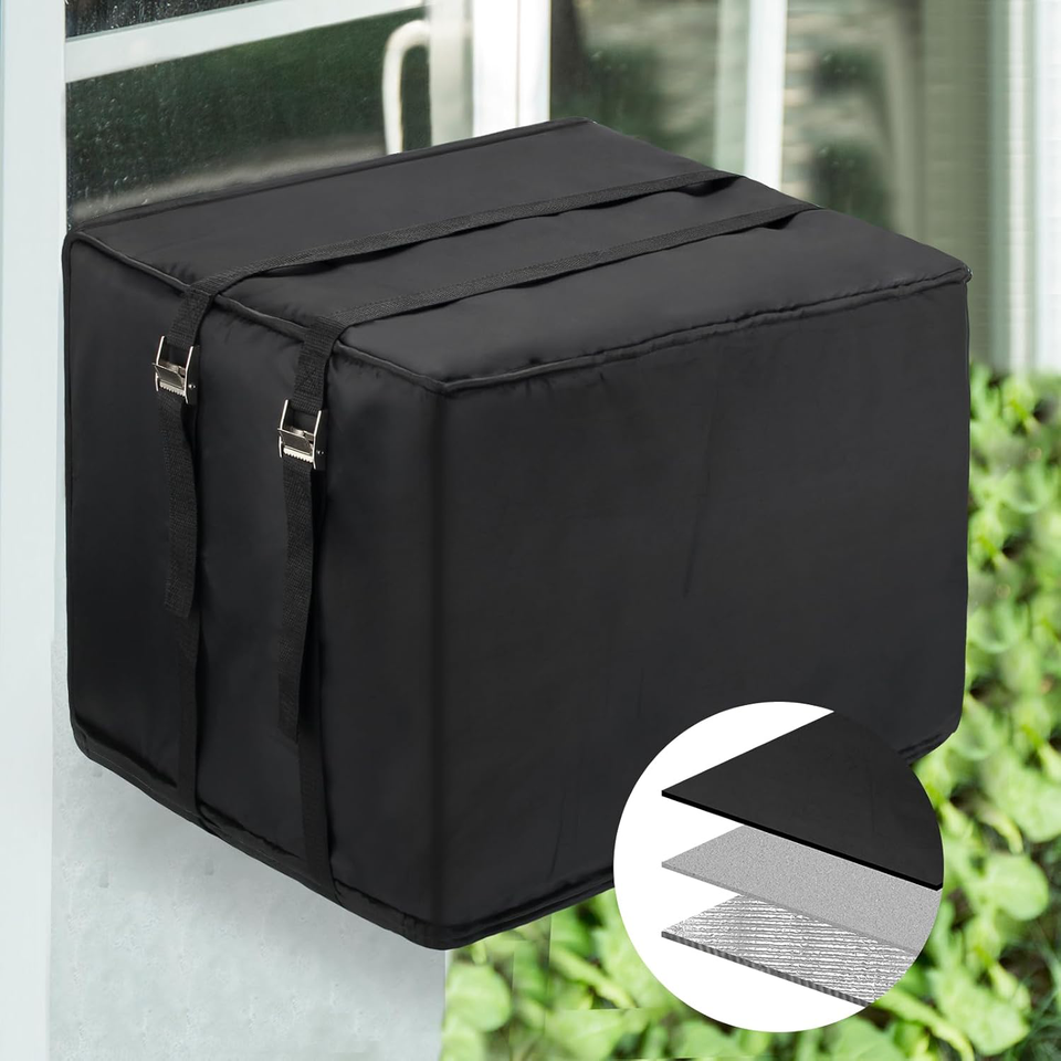 Winter Window Air Conditioner Cover Waterproof for Outside Unit, Luxiv