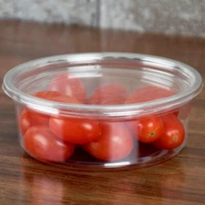 50 Pack 8 oz Durable Deli Food/Soup lightweight Plastic Containers w/ Lids