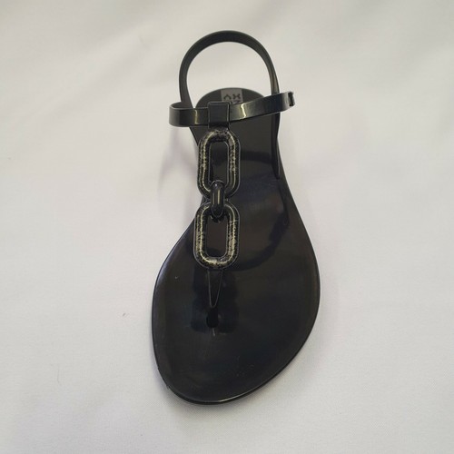 Zaxy Infinity Sandal Vegan Friendly 100% Recyclable Flip Flops Black UK Size 3 - Picture 3 of 7