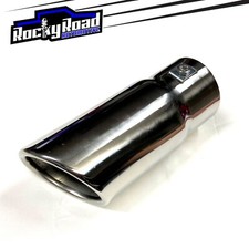 Universal Stainless Steel Exhaust Tip 1.5-2 Inlet 2.75 Outlet 6.5 Length