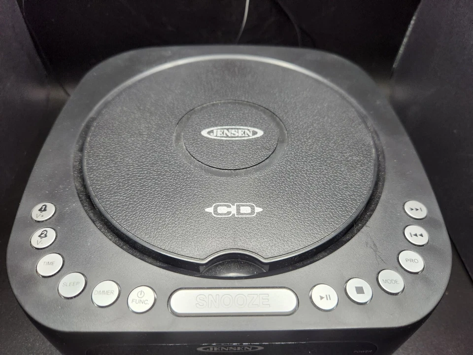 Jensen JCR-375 Stereo Digital Dual Alarm Clock With Top Load CD Player Tested - Image 2 of 4