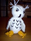 Hand crocheted owl 6.75 " tall ,  New — photo 1