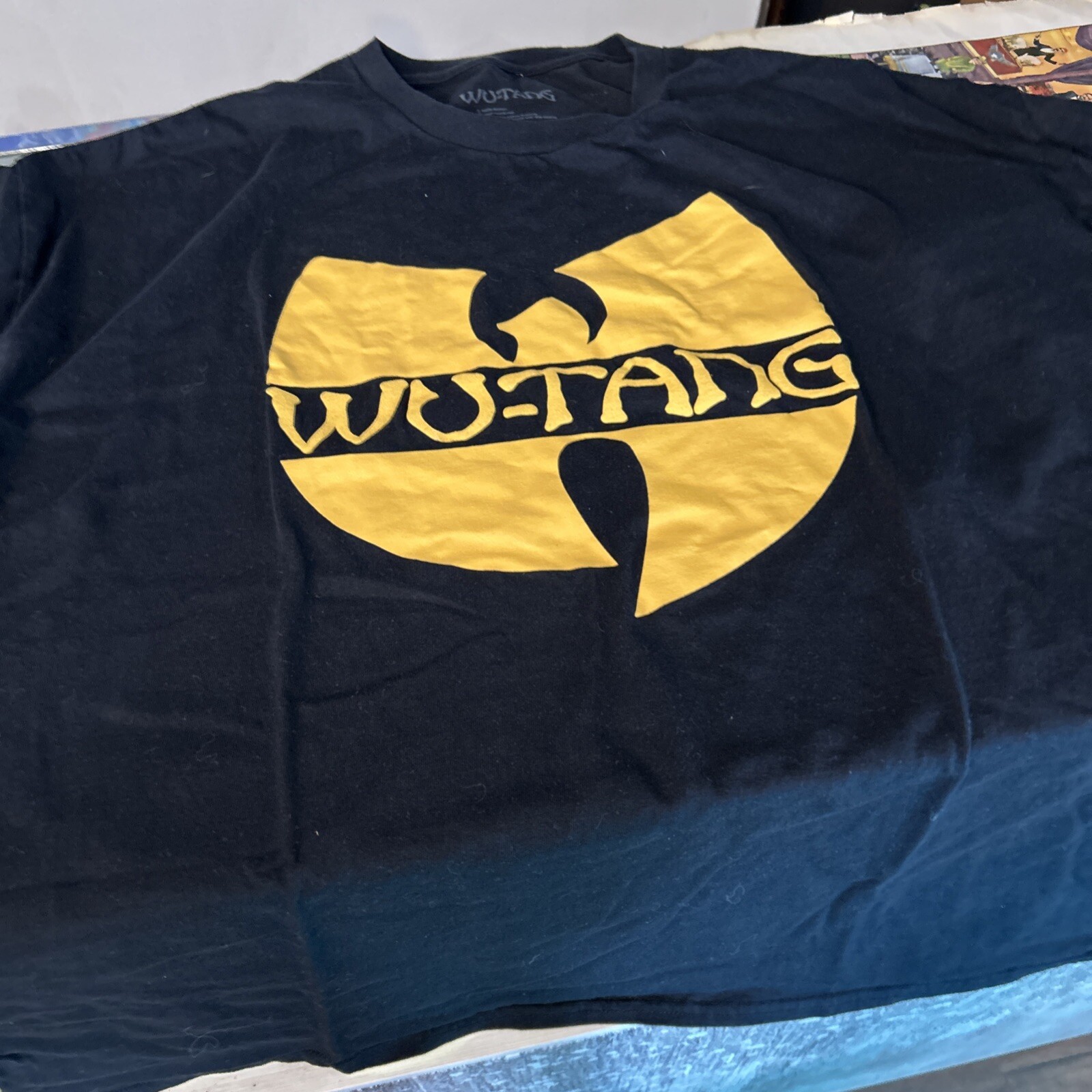 Wu-Tang Clan Logo Graphic Tee Men's XXXL Black Short Sleeve Rap Music Shirt