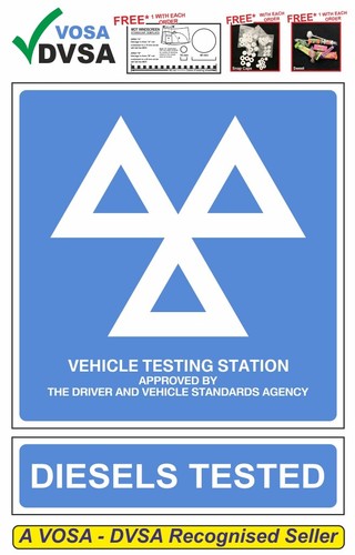 MOT SIGN | MOT SIGNS | MOT |VOSA DVSA 2016 | OFFICIAL MOT & DIESELS ...